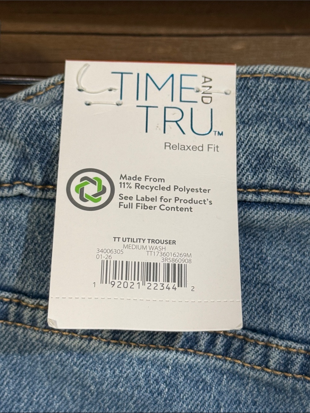 Time and Tru Utility Trouser Jeans - Picture 6 of 8